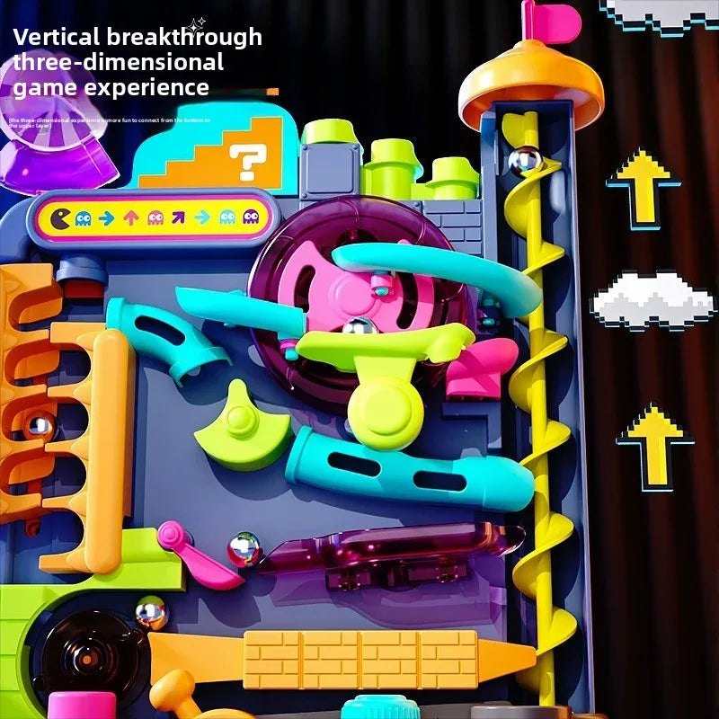 Children's Interactive Montessori Toy | Rolling Ball Track Game