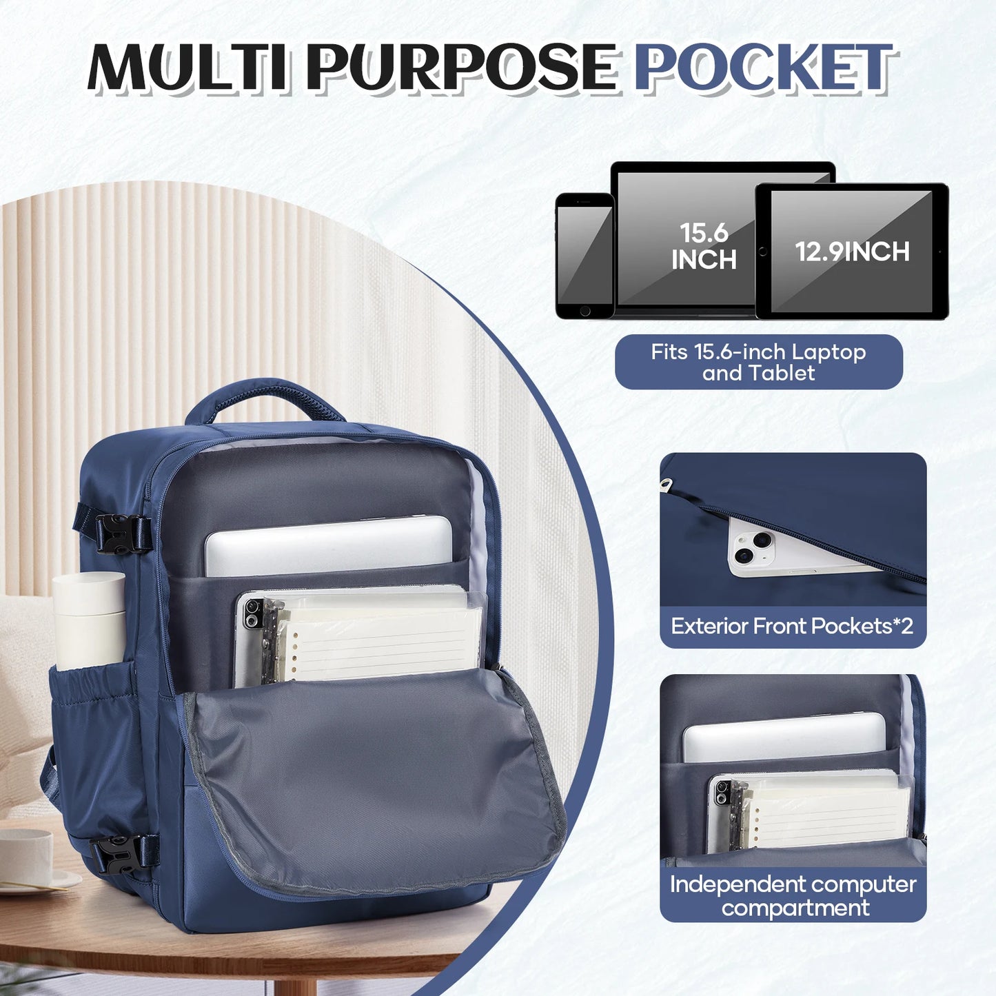 Versatile Travel Backpack for Business & Leisure | Cabin Luggage