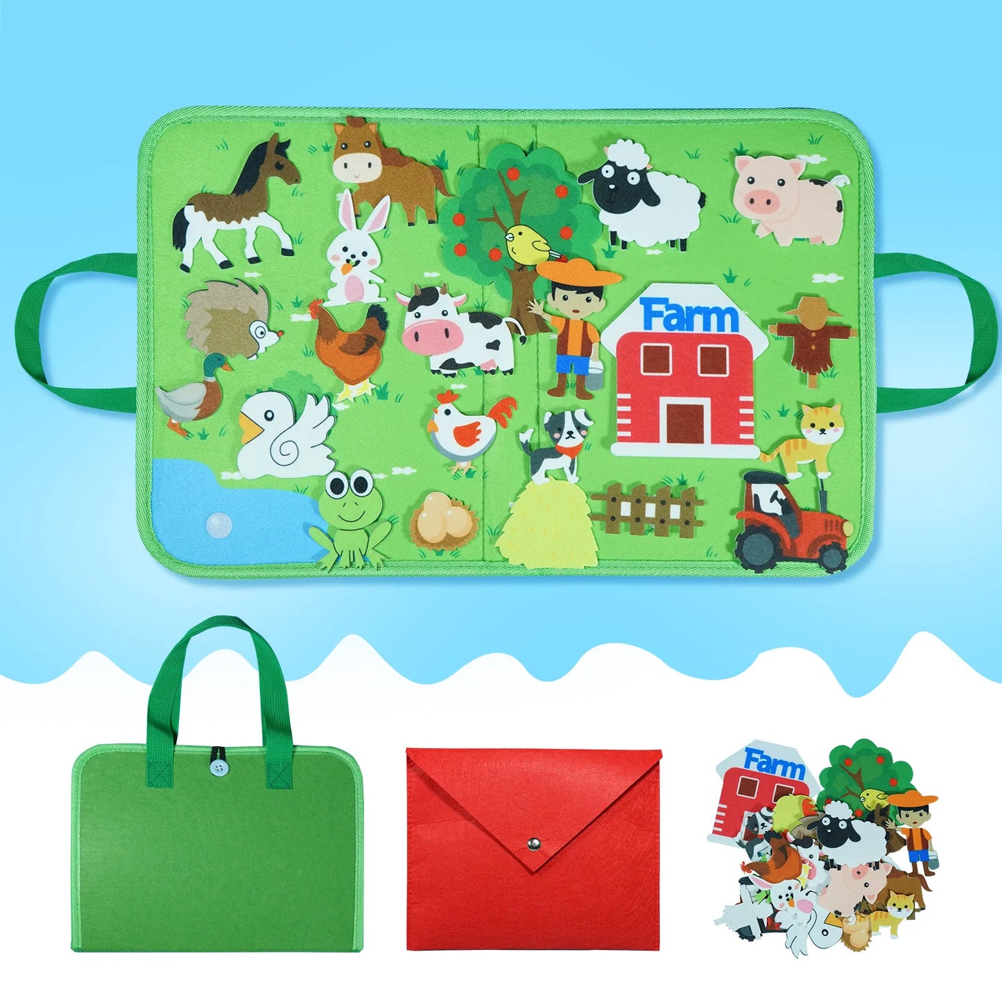 Montessori Animal Busy Board | Engaging Sensory Toy for Kids