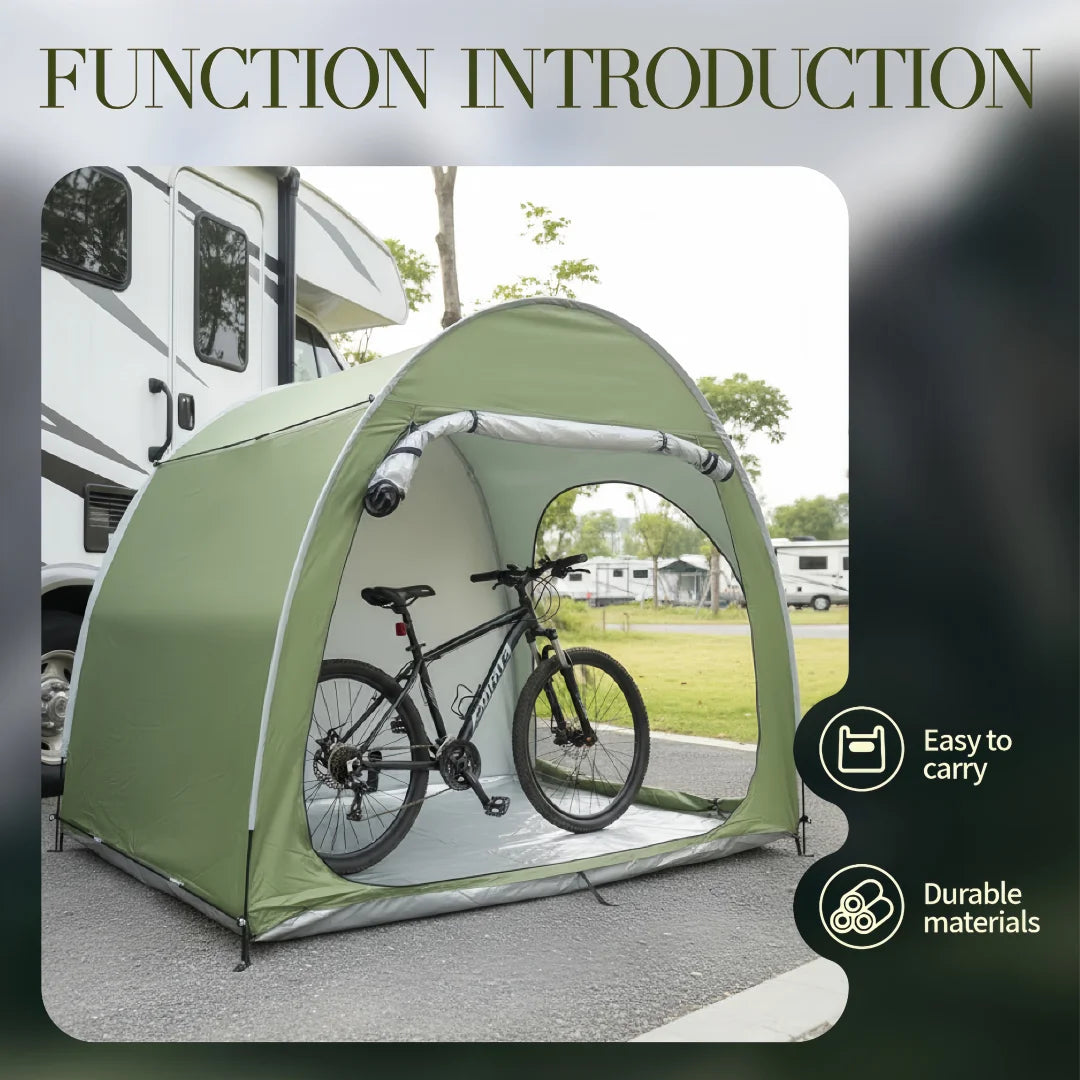 Portable Thickened Oxford Cloth Bike Shelter Tent for Outdoor Travel