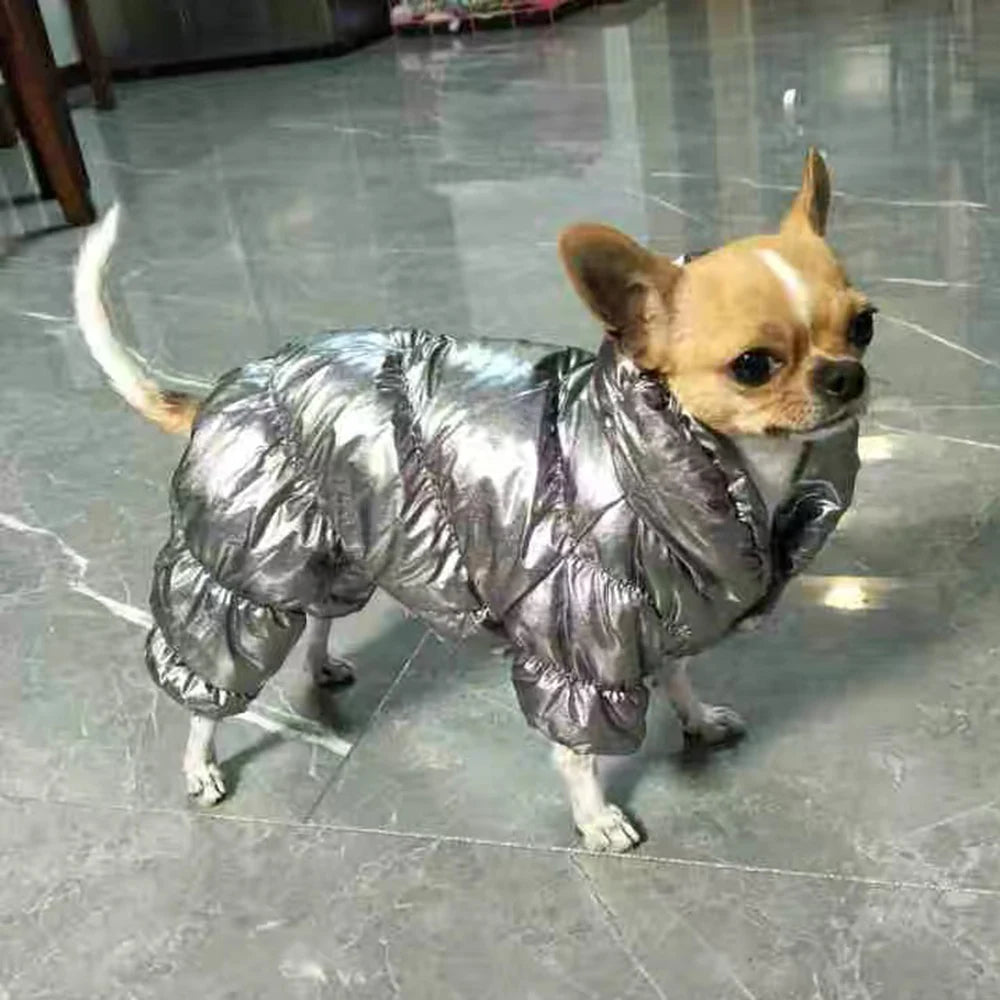 Mono impermeable de invierno para perros de razas pequeñas | Buzo cálido para mascotas