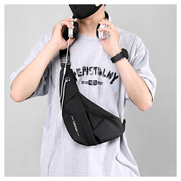 Small Sling Chest Bag for Men | Anti-Theft Mini Travel Shoulder Bag