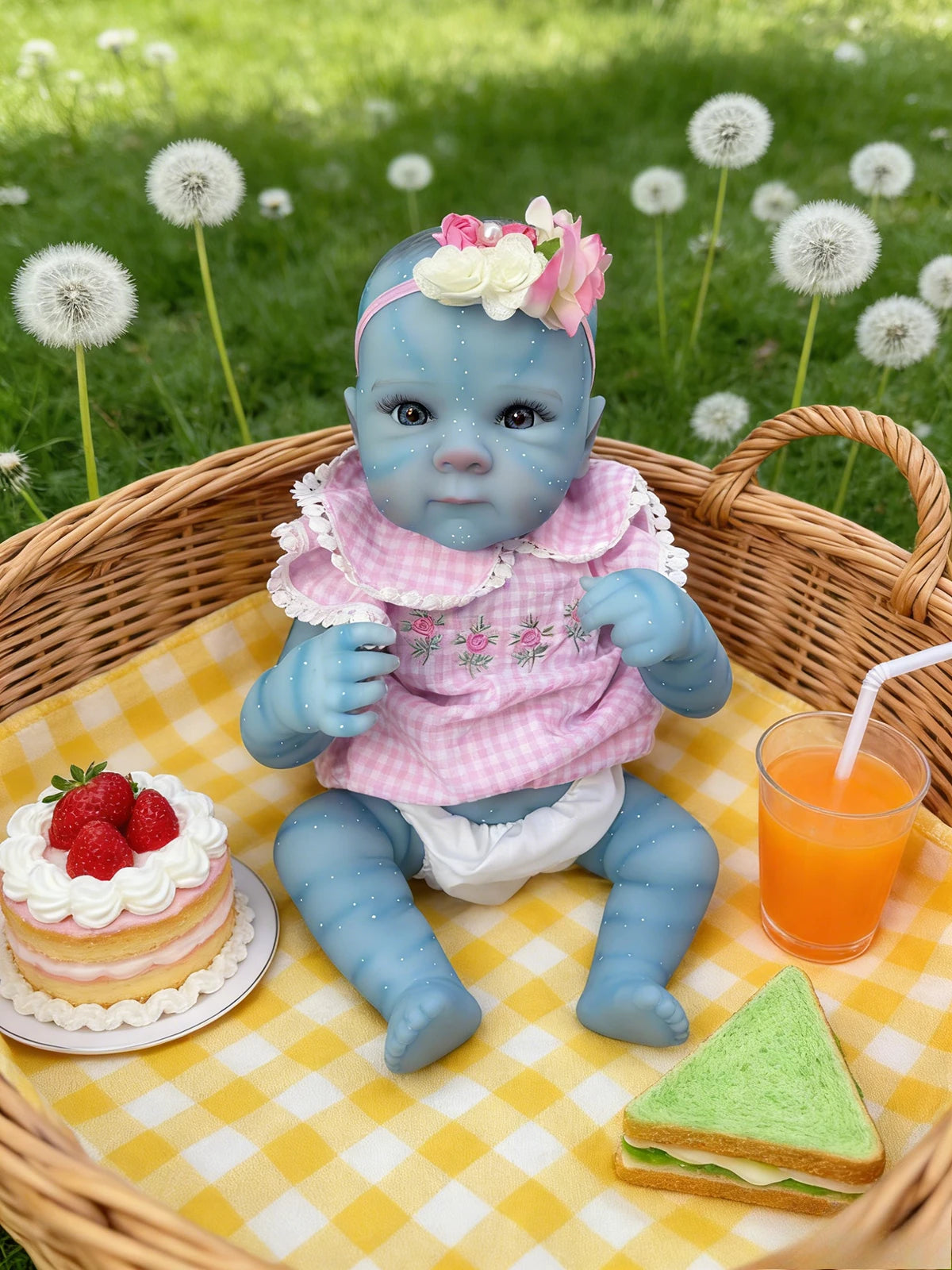 Collectible 48cm Newborn Reborn Doll with Realistic Features