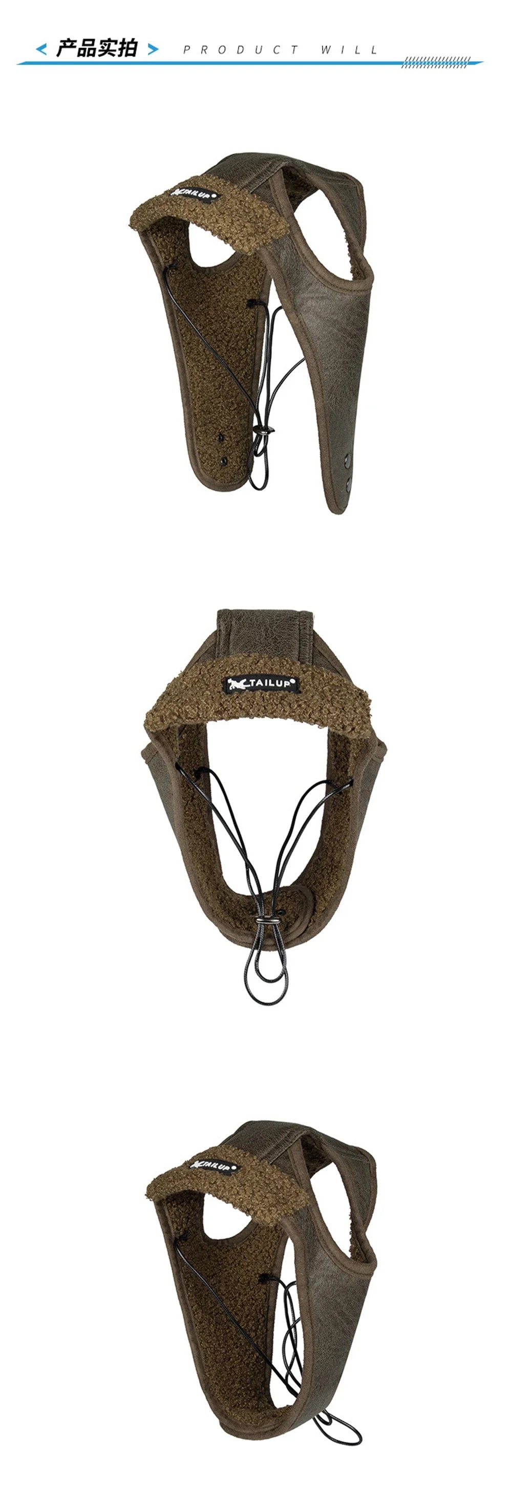 Warm Fleece Aviator Hat for Dogs | Windproof Pet Pilot Cap