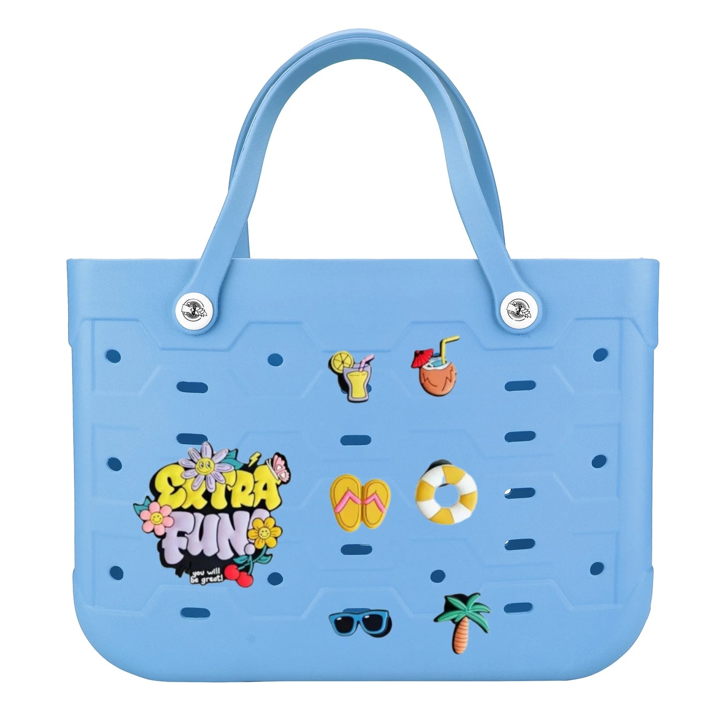 Fashionable Waterproof Beach Bag | Stylish EVA Solid Color Tote