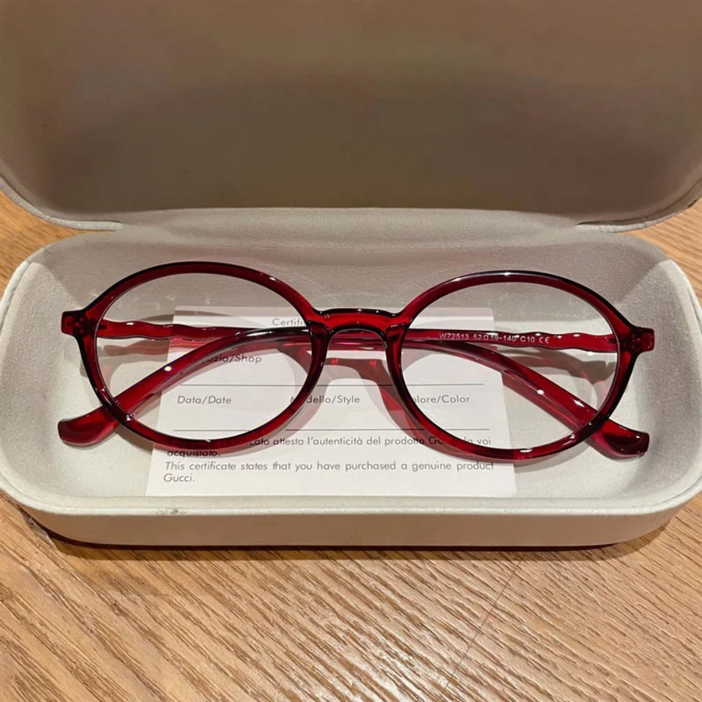 Stylish Oval Anti Blue Light Glasses for Women | Eye Protection