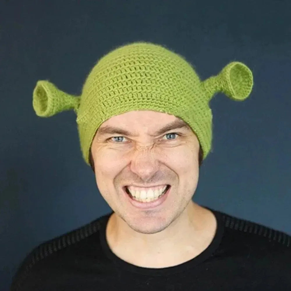Unisex Funny Shrek Monster Balaclava | Cozy Winter Face Mask