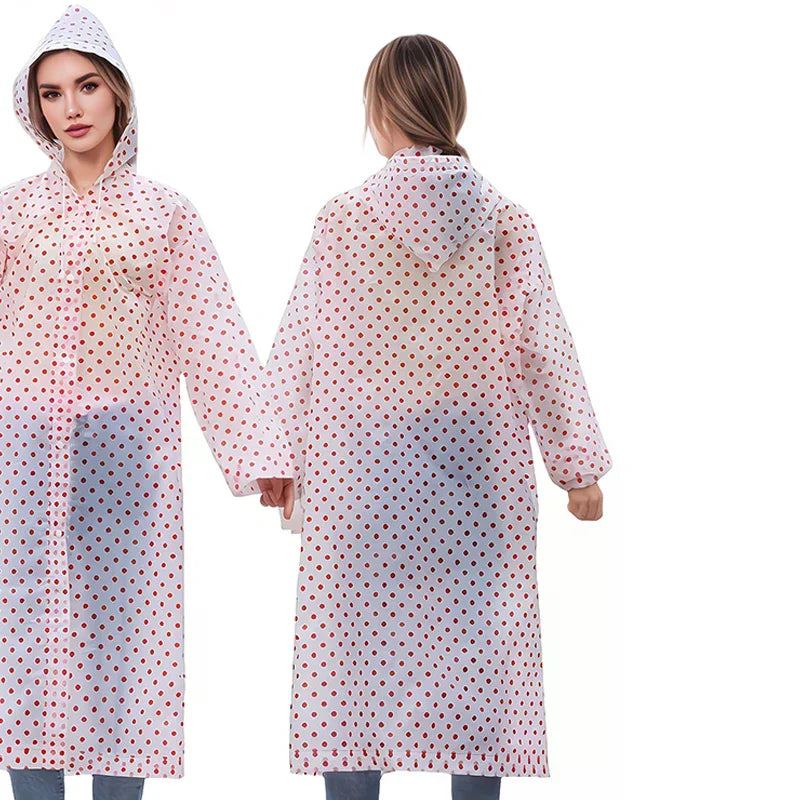 Lightweight Leopard Print Rain Poncho | Windproof & Packable