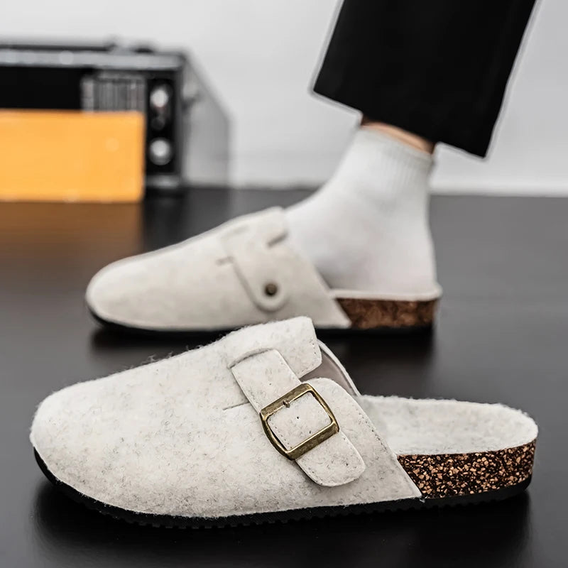 Plush Winter Clogs | Stylish Slip-On Cork Slippers for All