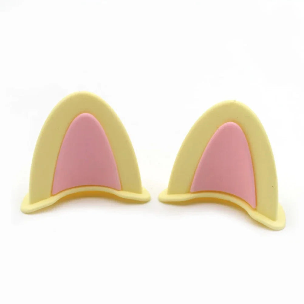 Cute Cat Ears Motorcycle Helmet Decorations | Fun Helmet Accessories