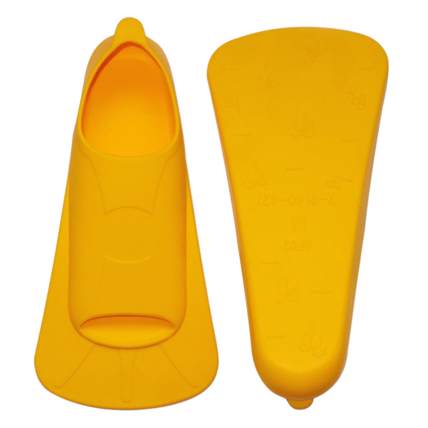 Multicoloured Short Silicone Snorkel Fins for Adults & Kids