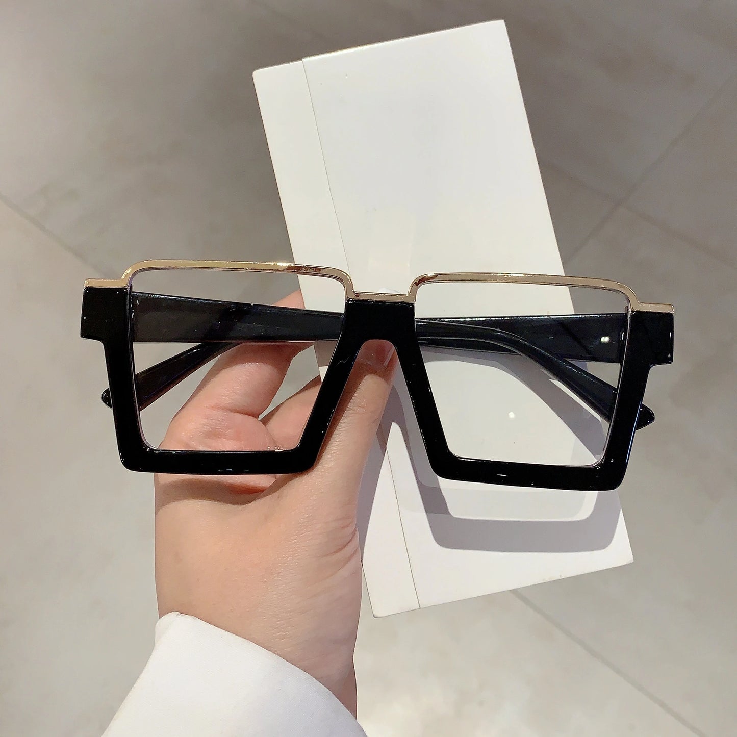 Chic Oversized Blue Light Blocking Glasses | Fashionable Protection