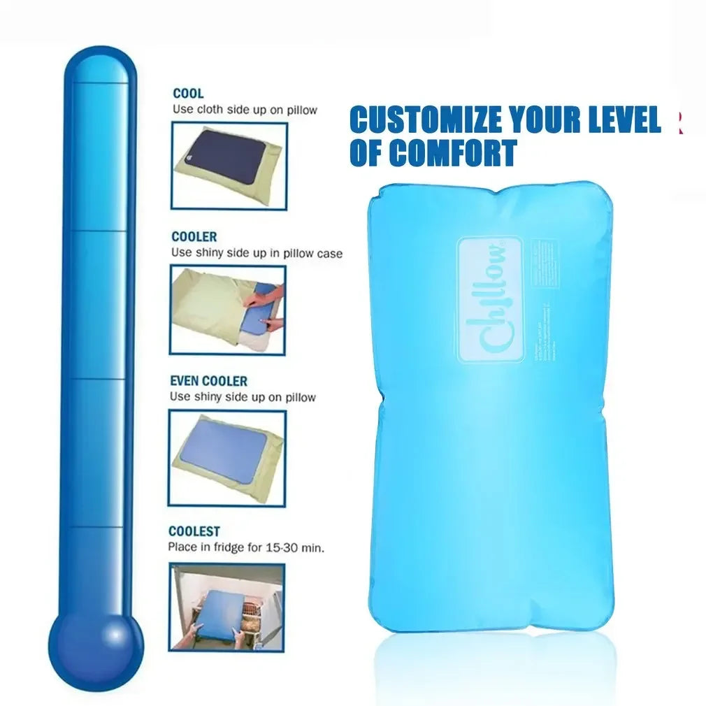 Summer Cooling Ice Pillow | Effective Sleep Aid for Travel & Office