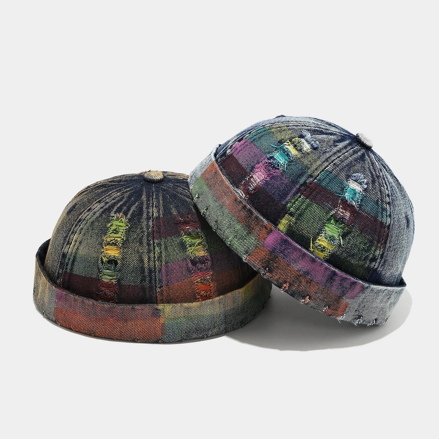 Adjustable Denim Docker Cap | Retro Hip Hop Unisex Streetwear