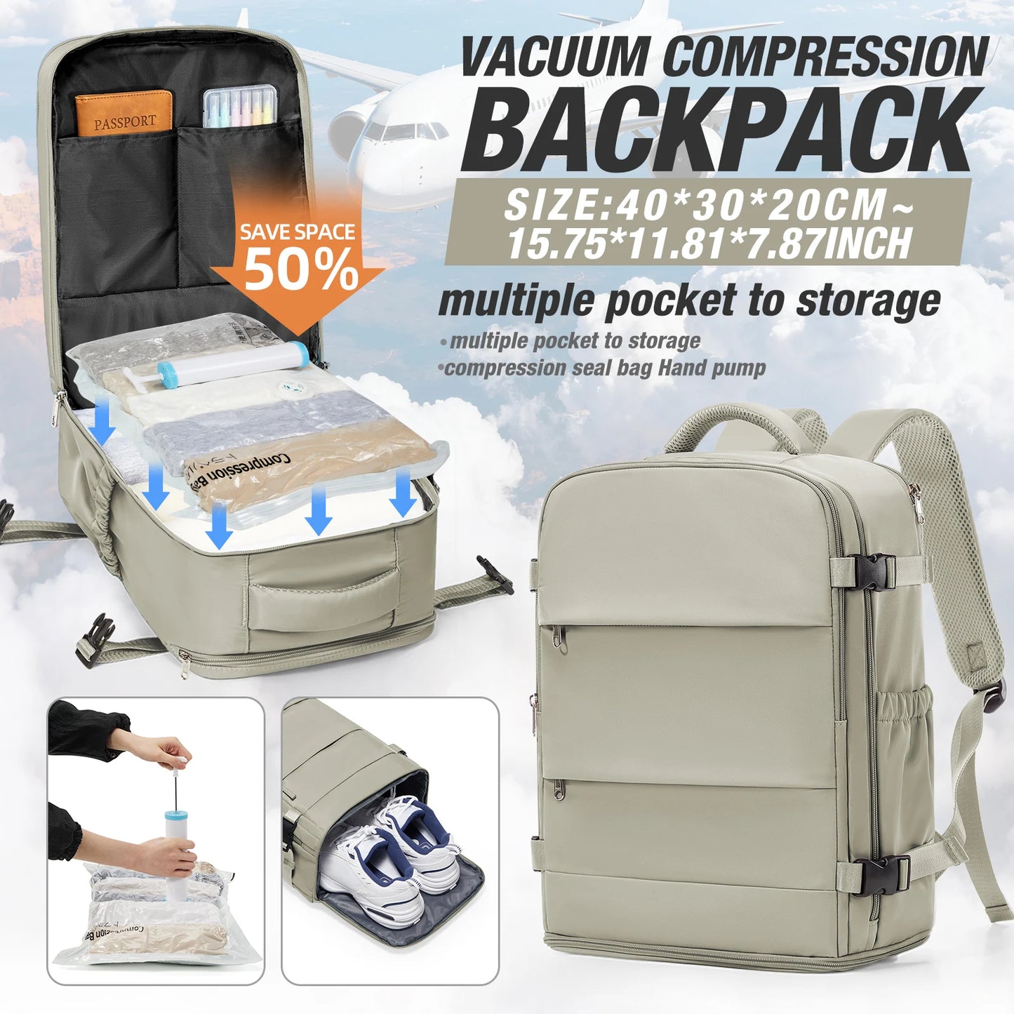 Versatile Travel Backpack | Unisex Outdoor Laptop Bag for Students