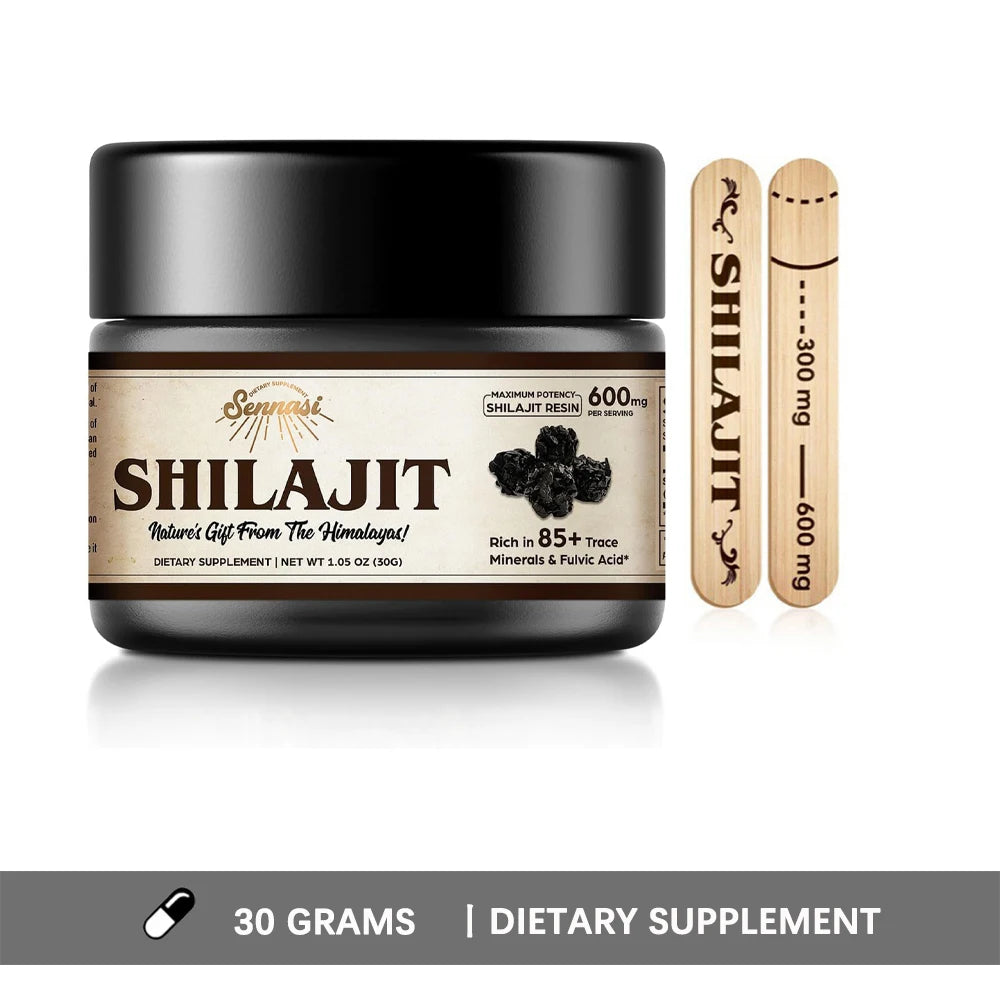 Organic Shilajit Resin Ointment | 85+ Trace Minerals for Wellness