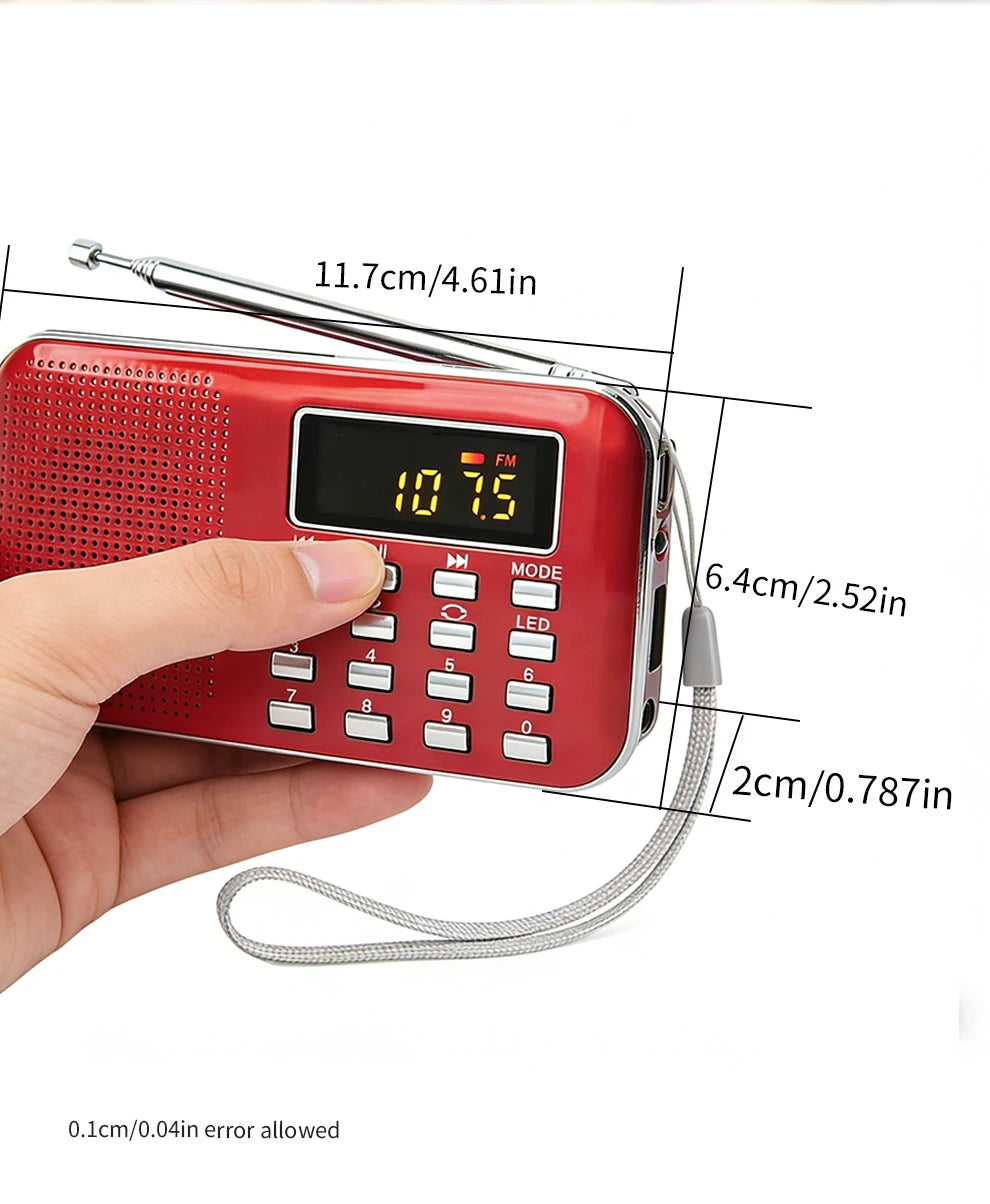 Portable Emergency Radio Speaker | Multi-Function Solar Crank