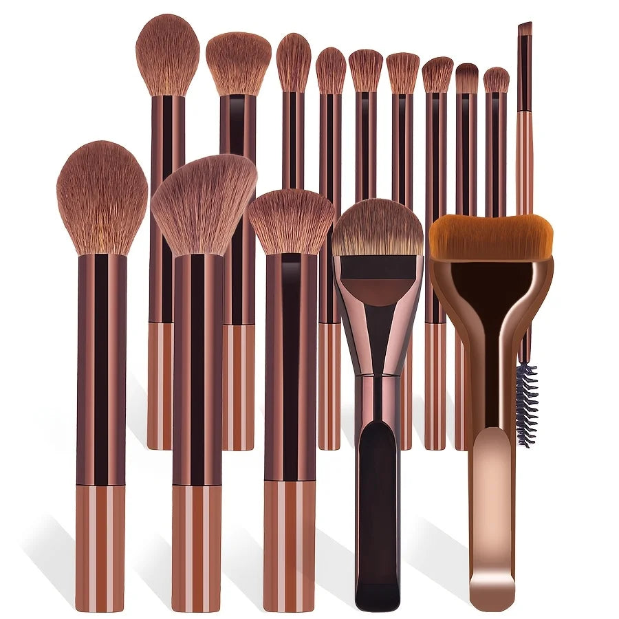 15-Piece Makeup Brush Set for Flawless Application