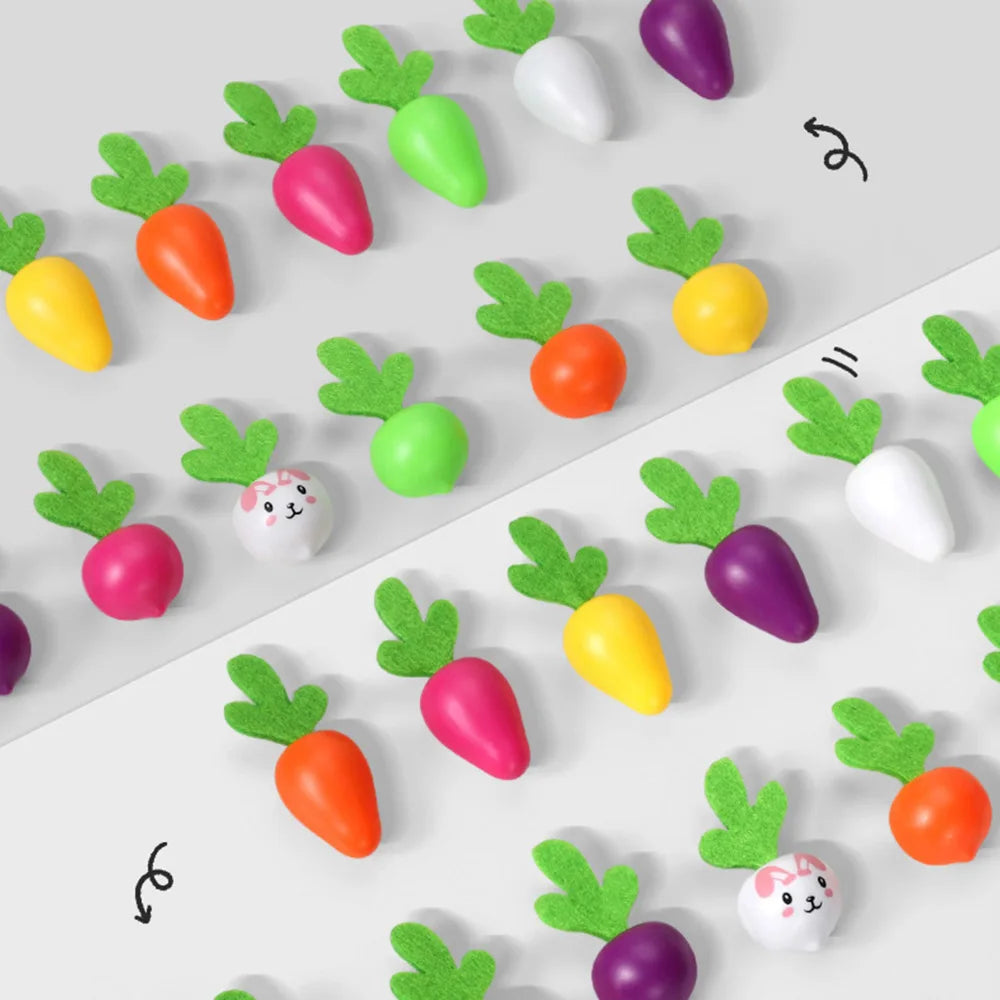 Children's Pull Radish Toy | Engaging Carrot Harvest Learning Game