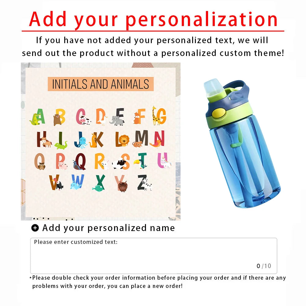 Customizable Children's Water Bottles | Perfect for School & Gifts