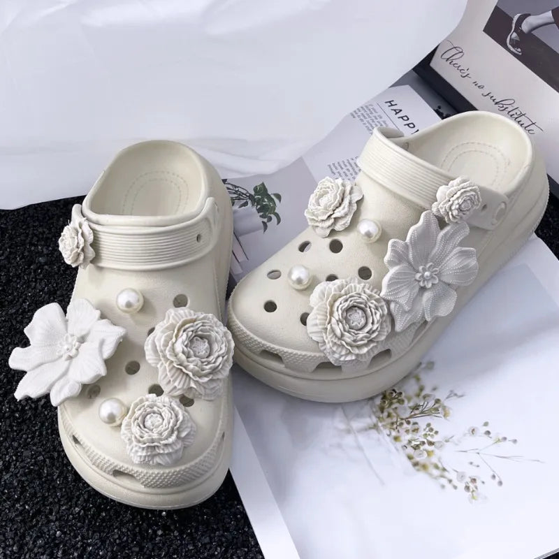 DIY Fashion Shoe Charms Set | 3D Flower Shoe Decorations