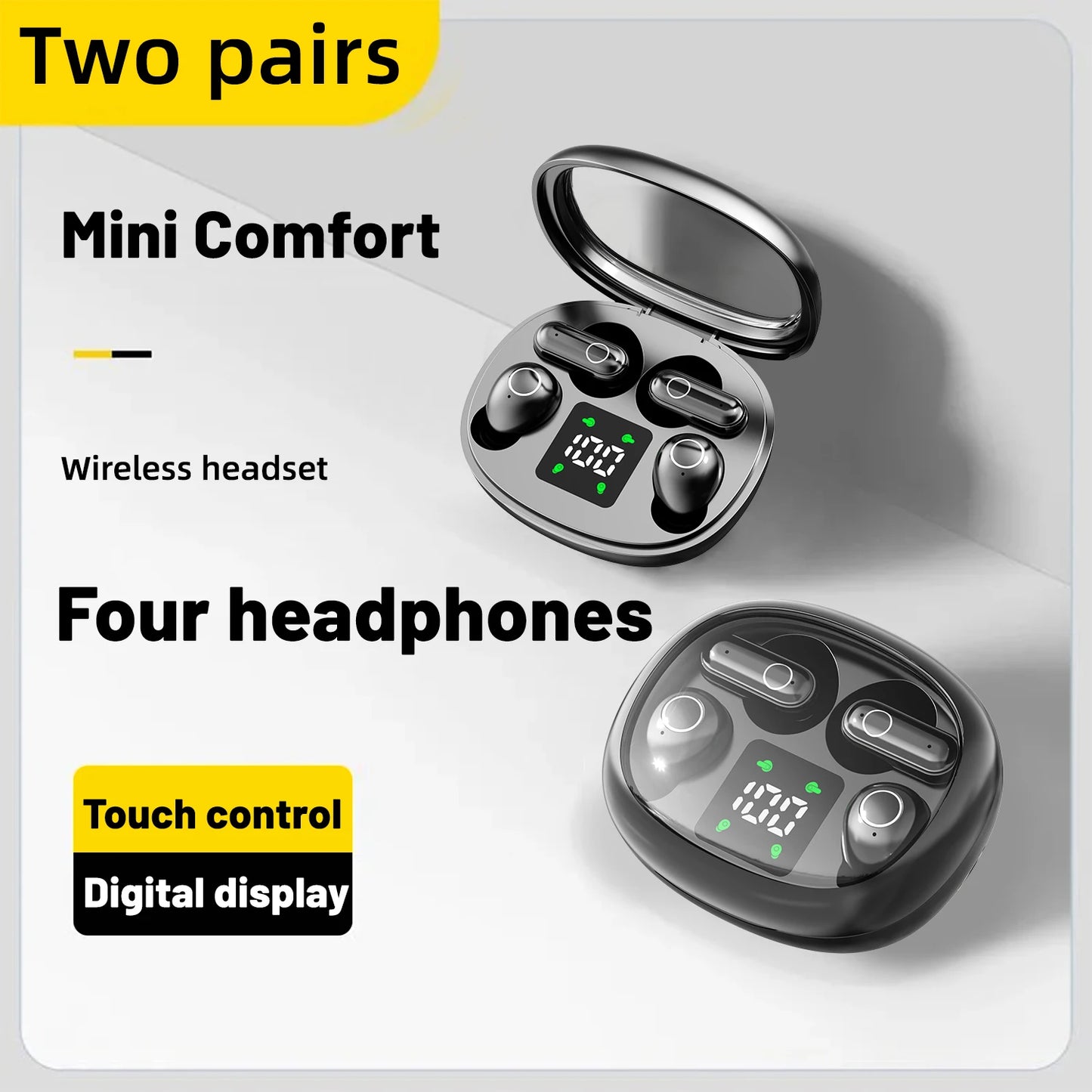 Long Range Bluetooth Earphones Wireless for Sports Running