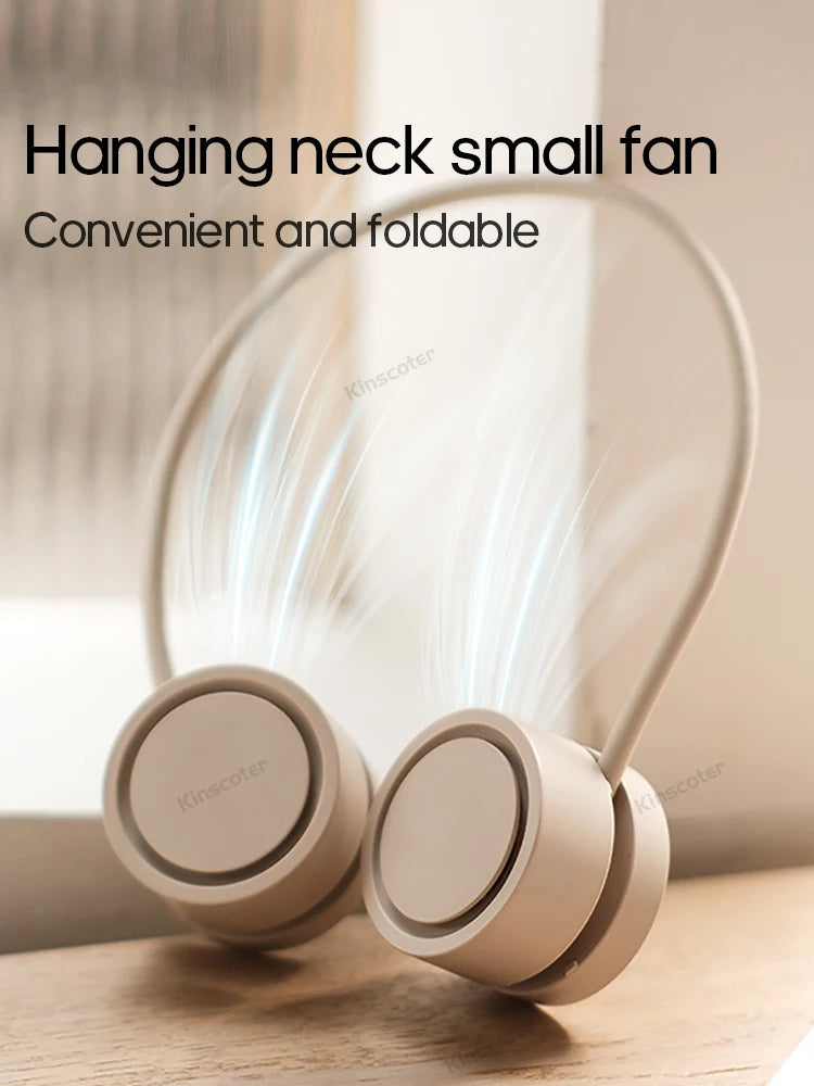 Portable Bladeless Neck Fan | USB Rechargeable Mini Air Cooler