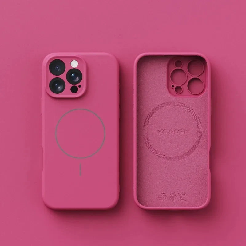 Magnetic Luxury Wireless Charger Case for iPhone | Soft Silicone