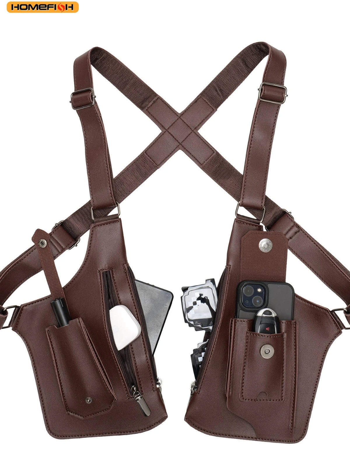 Waterproof Multi-Pocket Tactical Fishing Bag | Outdoor Crossbody