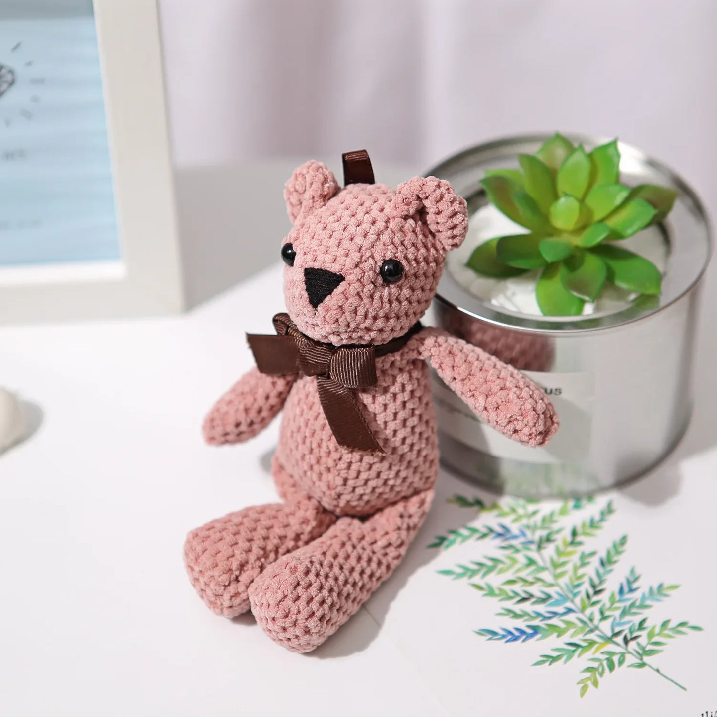16cm Soft Stuffed Bear Plush Keychain Gift | Mini Plush Doll