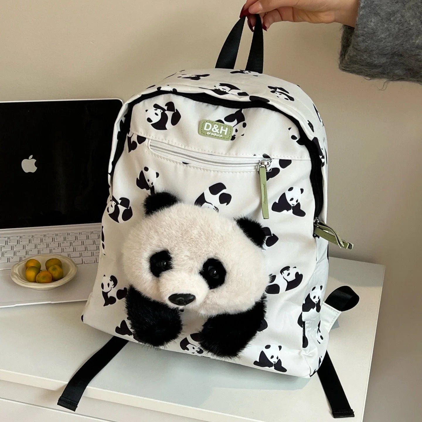 Cute Panda Backpack | Fashionable Lightweight School Bag for Students