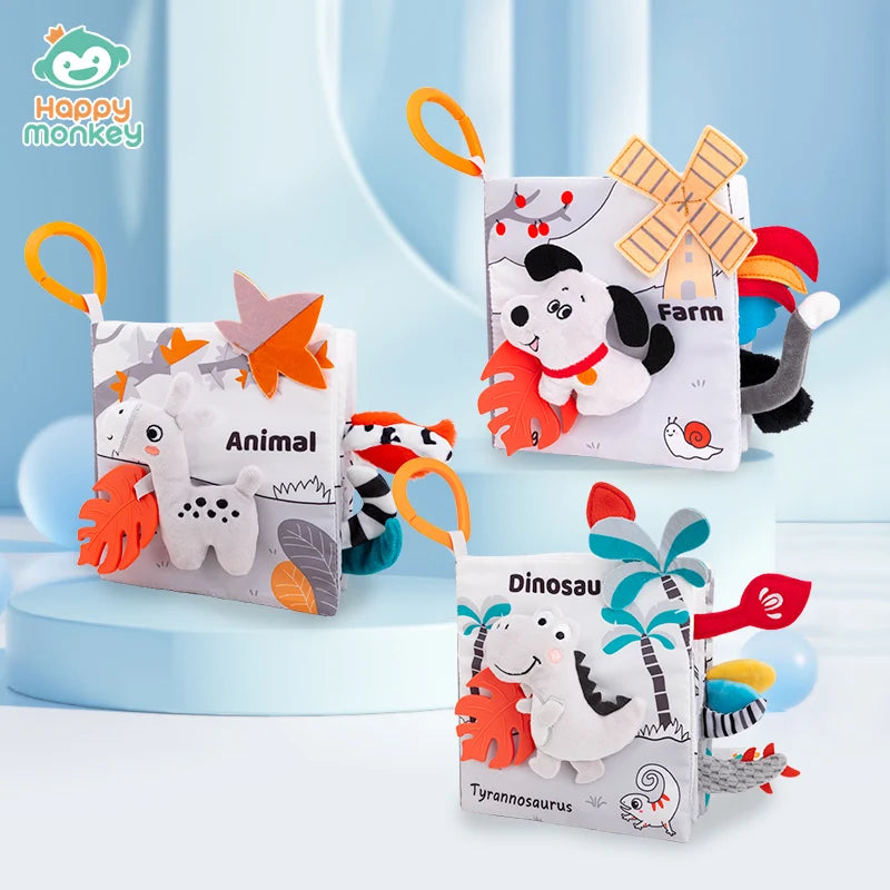 Soft Baby Cloth Animal Book | Engaging Sensory Learning Toy