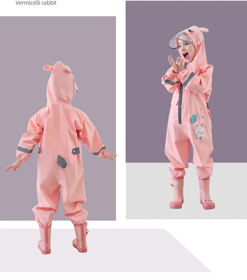Kids Waterproof Dinosaur Raincoat | Perfect for Boys & Girls