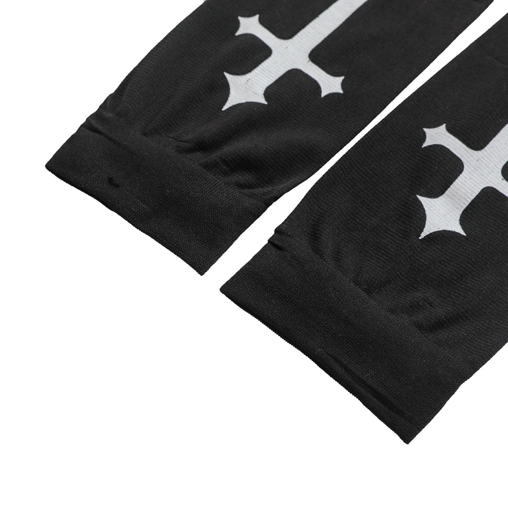 Punk Skull Stockings & Gloves Set | Gothic Cosplay Accessories