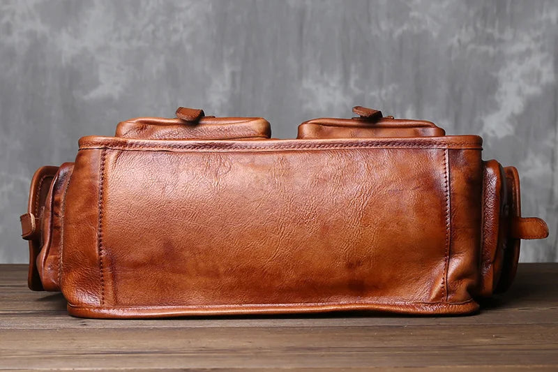 Vintage Handbag | Genuine Leather Crossbody Bag for Men