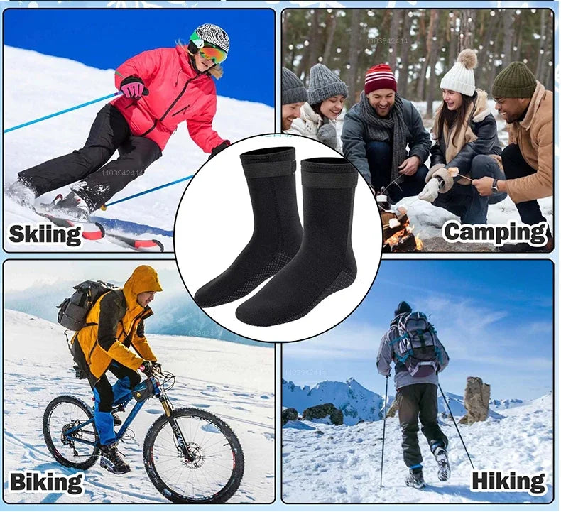 3mm Neoprene Diving Socks | Warm Non-Slip Surf & Swim Shoes