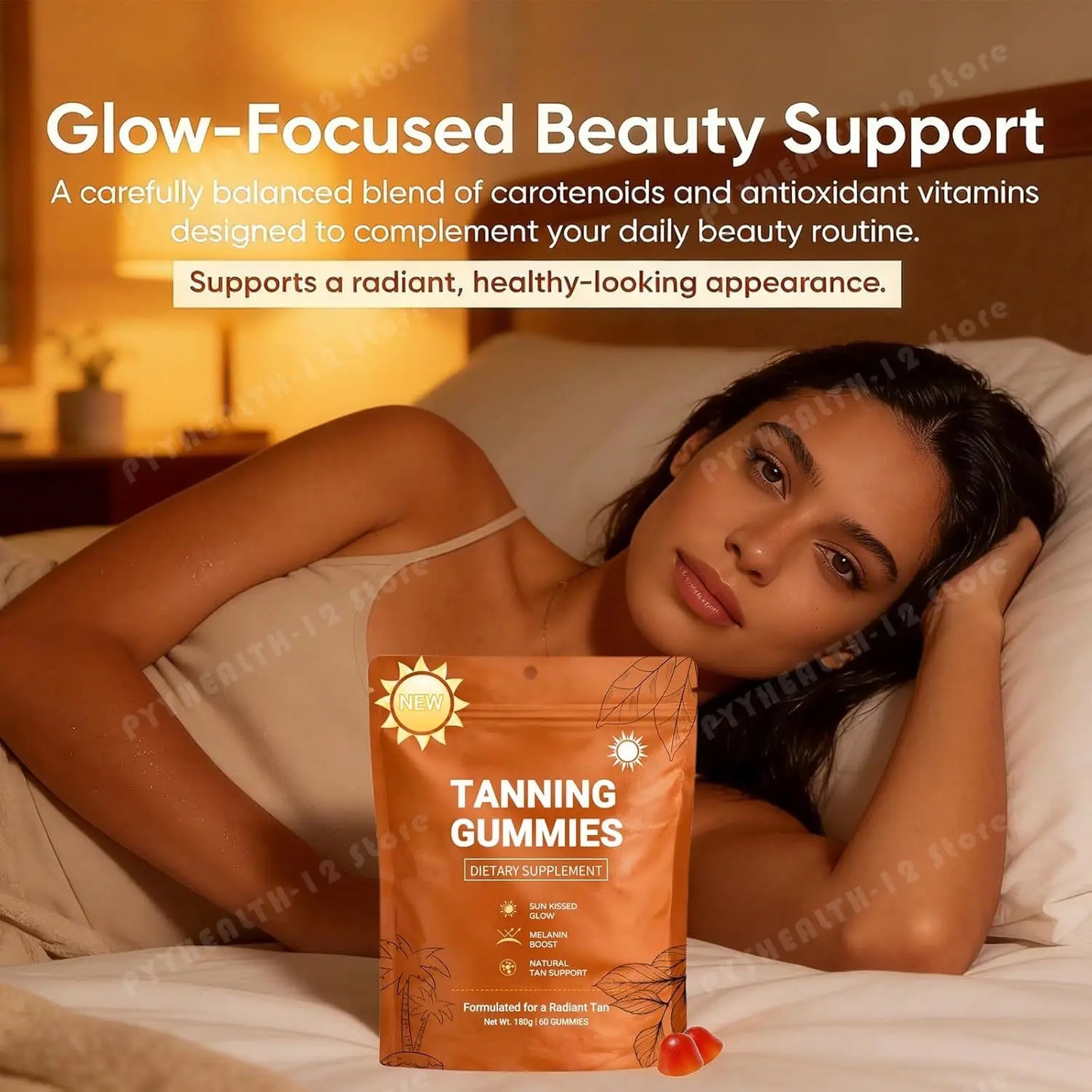 Sunless Tanning Gummies for Women | Healthy Bronzing Glow