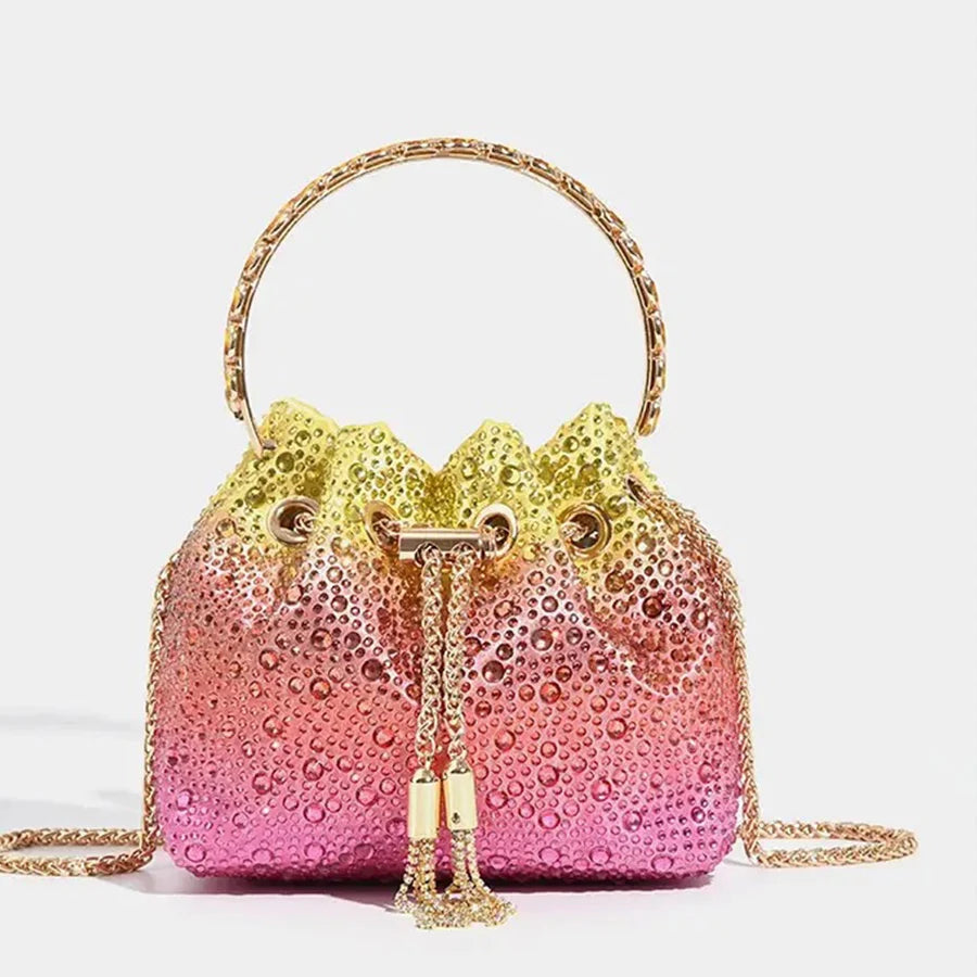 Bolso de mano y tote elegante de noche | Bolso de mujer con borla brillante