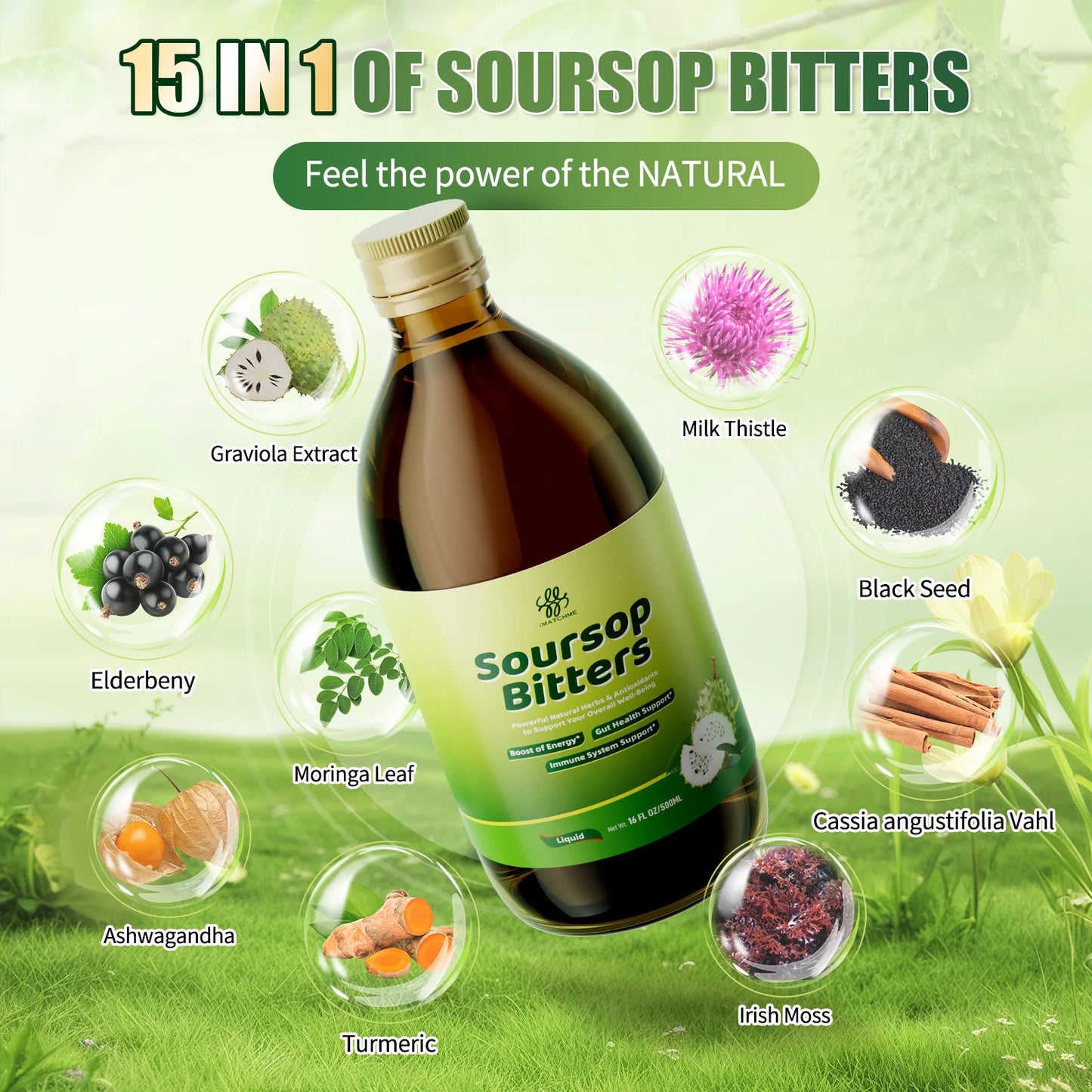 Organic Soursop Bitters - Natural Detox & Immune Boost