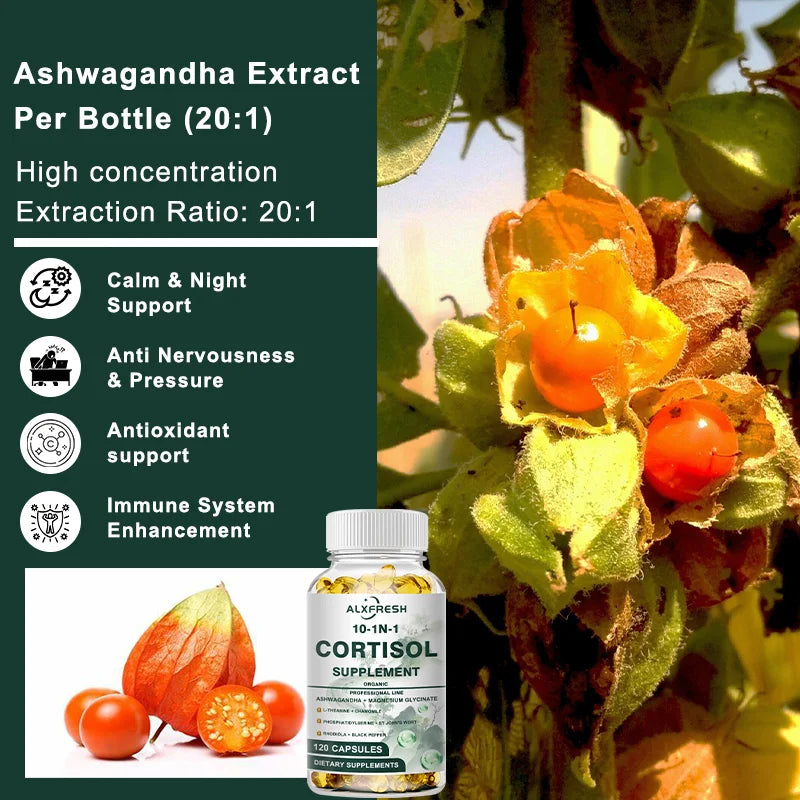 Cortisol Capsules for Relaxation & Sleep Support | Feel Stress-Free