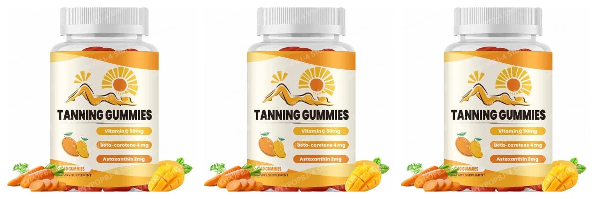 Tanning Gummies with Astaxanthin & Vitamin C for Healthy Skin
