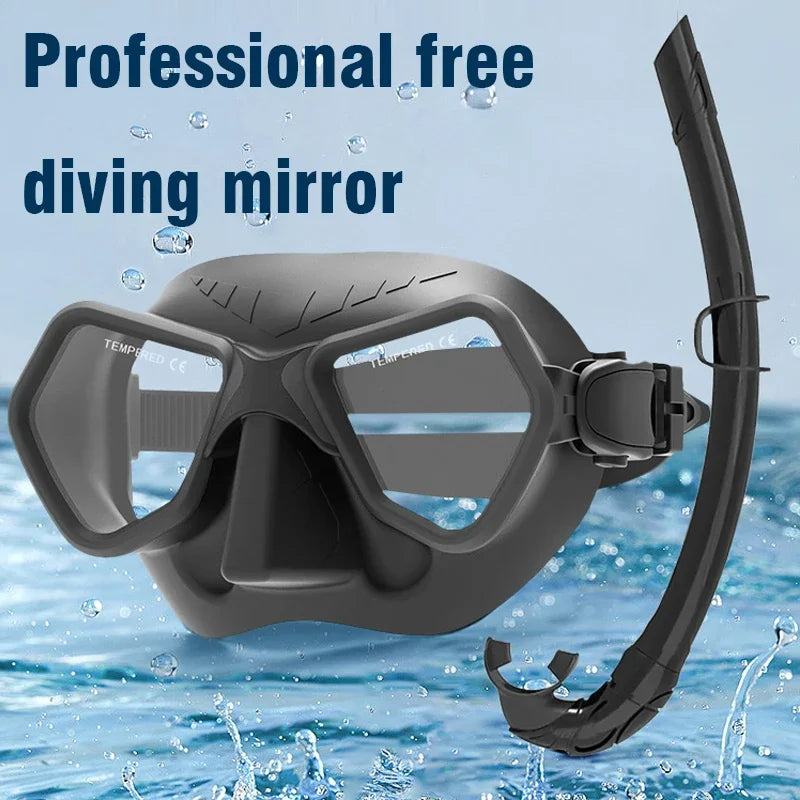 Professional Low Volume Diving Mask | Anti-Fog Silicone Snorkel Gear