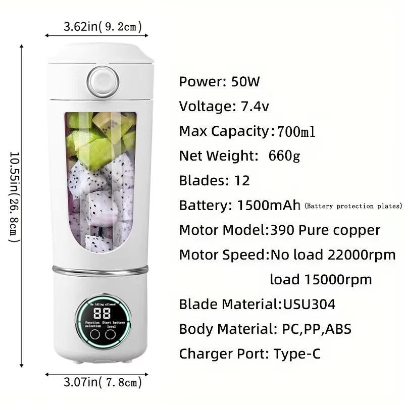 Portable Juice Maker Blender | Fast & Efficient Smoothie Maker