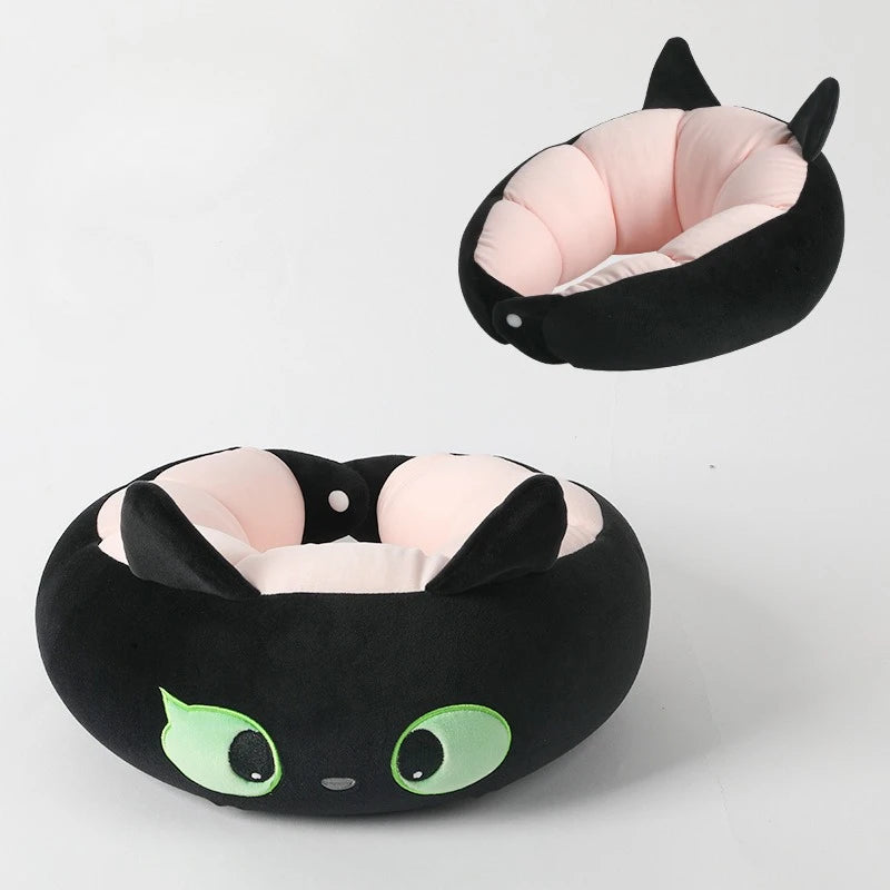 Cartoon Cat U-Shaped Neck Pillow | Travel Comfort & Support