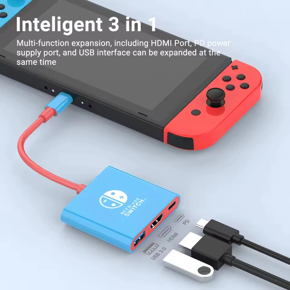 3-in-1 USB-C Hub | 4K HDMI Adapter with Fast Charging