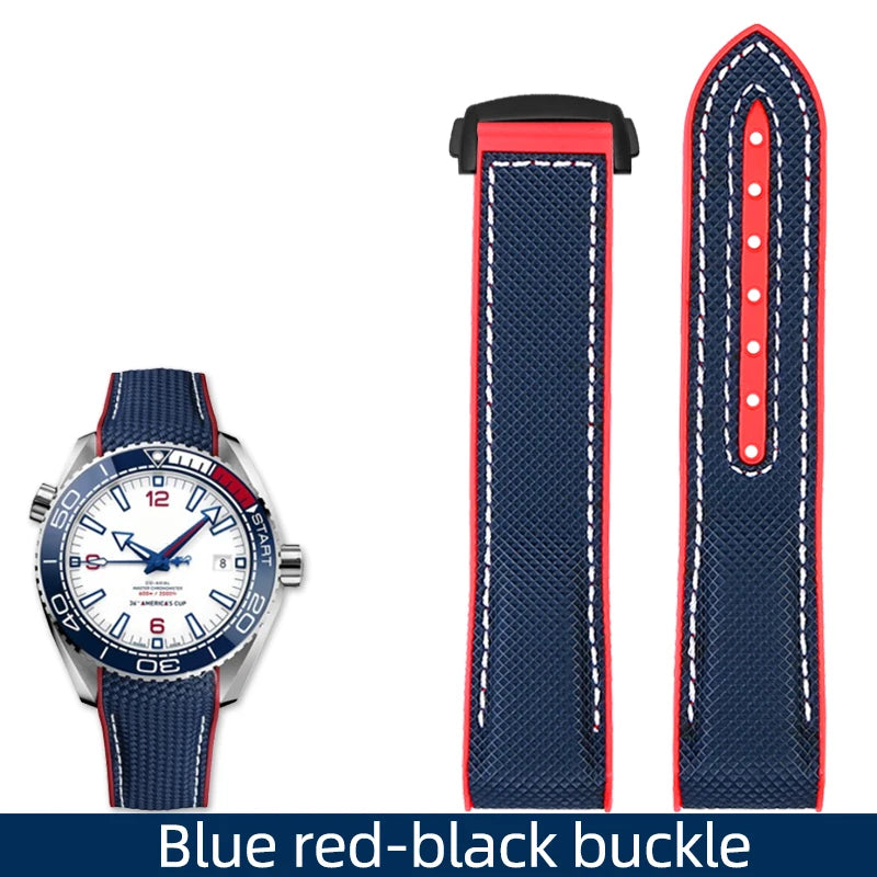 Versatile Nylon Rubber Watchband | Durable Comfort Strap