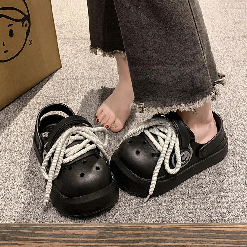 Stylish Women Summer Sandals | Comfortable Lace-Up Clogs for All