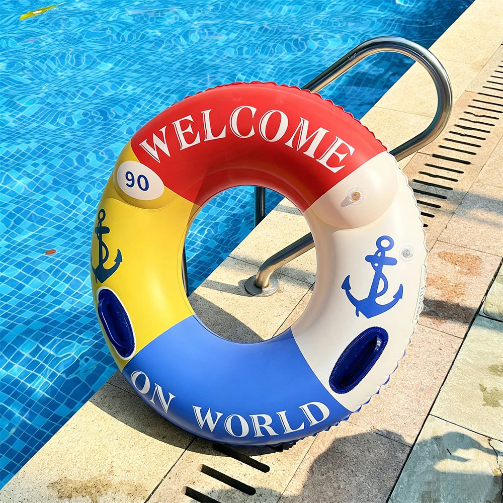 Adult Inflatable Swimming Ring | Summer Pool Float Tube