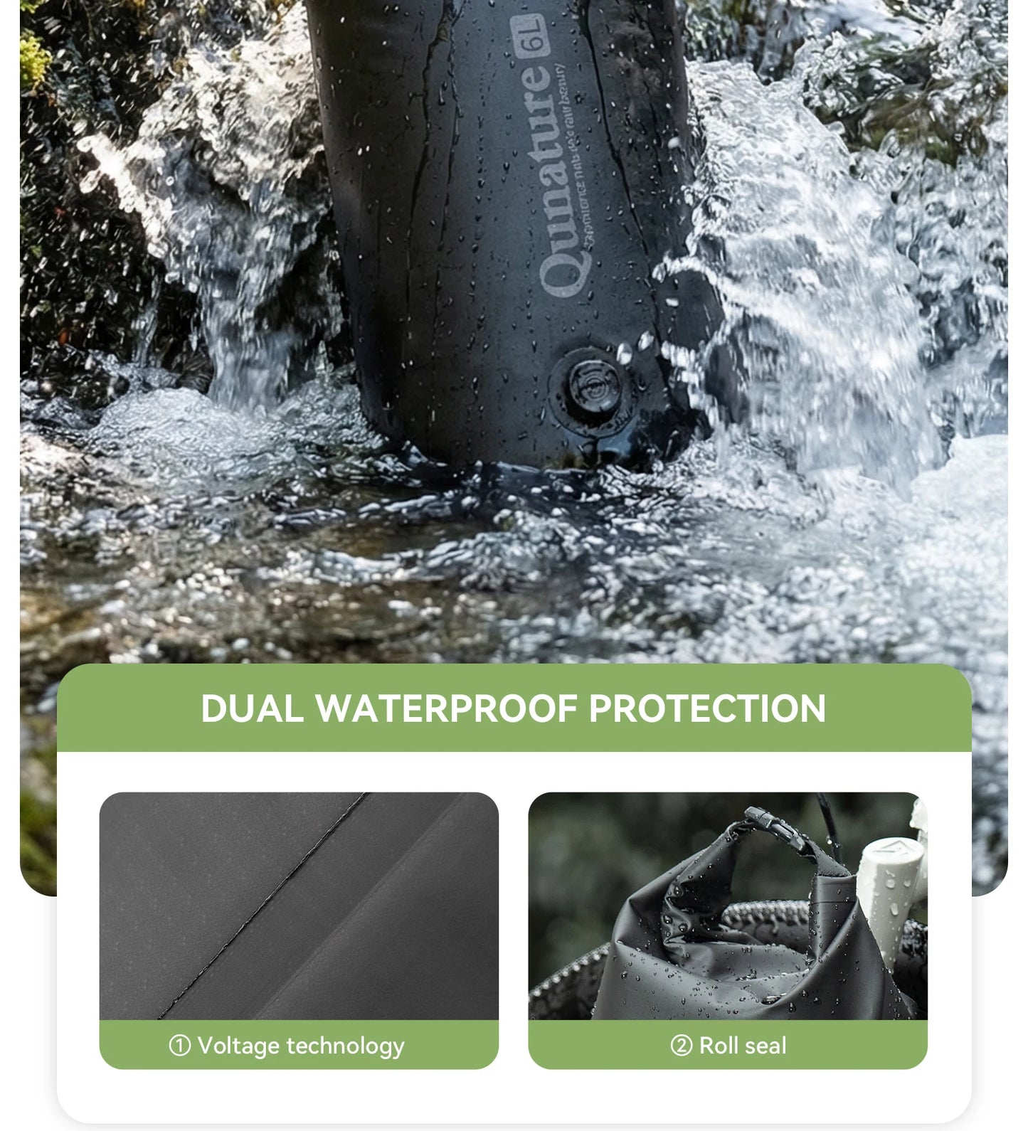 Heavy Duty Waterproof Compression Bike Bag | Quick Release Fork Pack