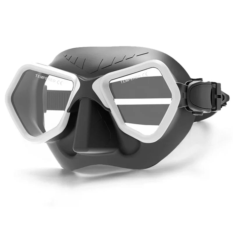 Professional Low Volume Diving Mask | Anti-Fog Silicone Snorkel Gear